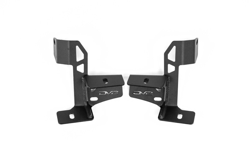 Jeep Wrangler JK Dual Pod Light Mounts - Front - DV8 Offroad - Black - `07-`18